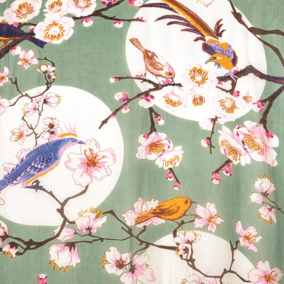 Blossom & Birds Scarf