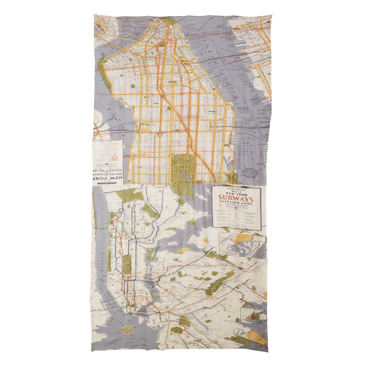 New York Map Scarf
