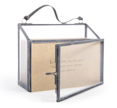 Horizontal Picture Frame and Holder with 50 Gathered Thoughts