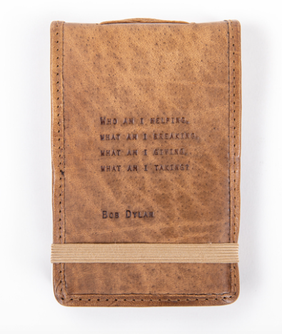 Mini Bob Dylan Leather Journal