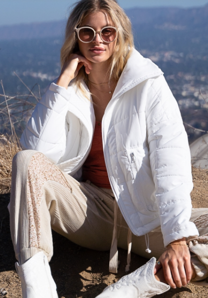 White sales bomber jacket