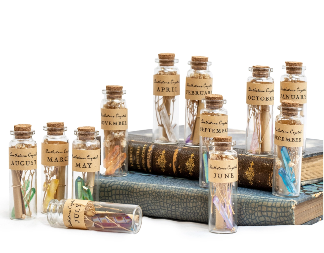 Birthstone Crystal Wishing Bottle