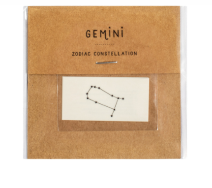 Zodiac Constellations Temporary Tattoos