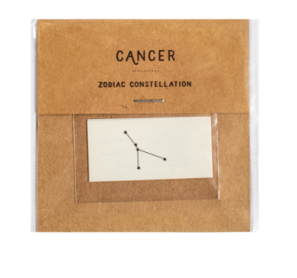 Zodiac Constellations Temporary Tattoos