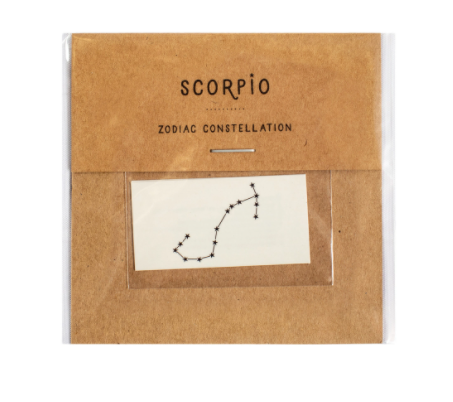 Zodiac Constellations Temporary Tattoos
