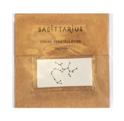 Zodiac Constellations Temporary Tattoos