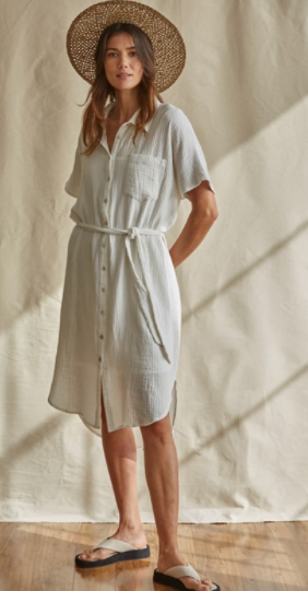 Short Sleeve Cotton Dress