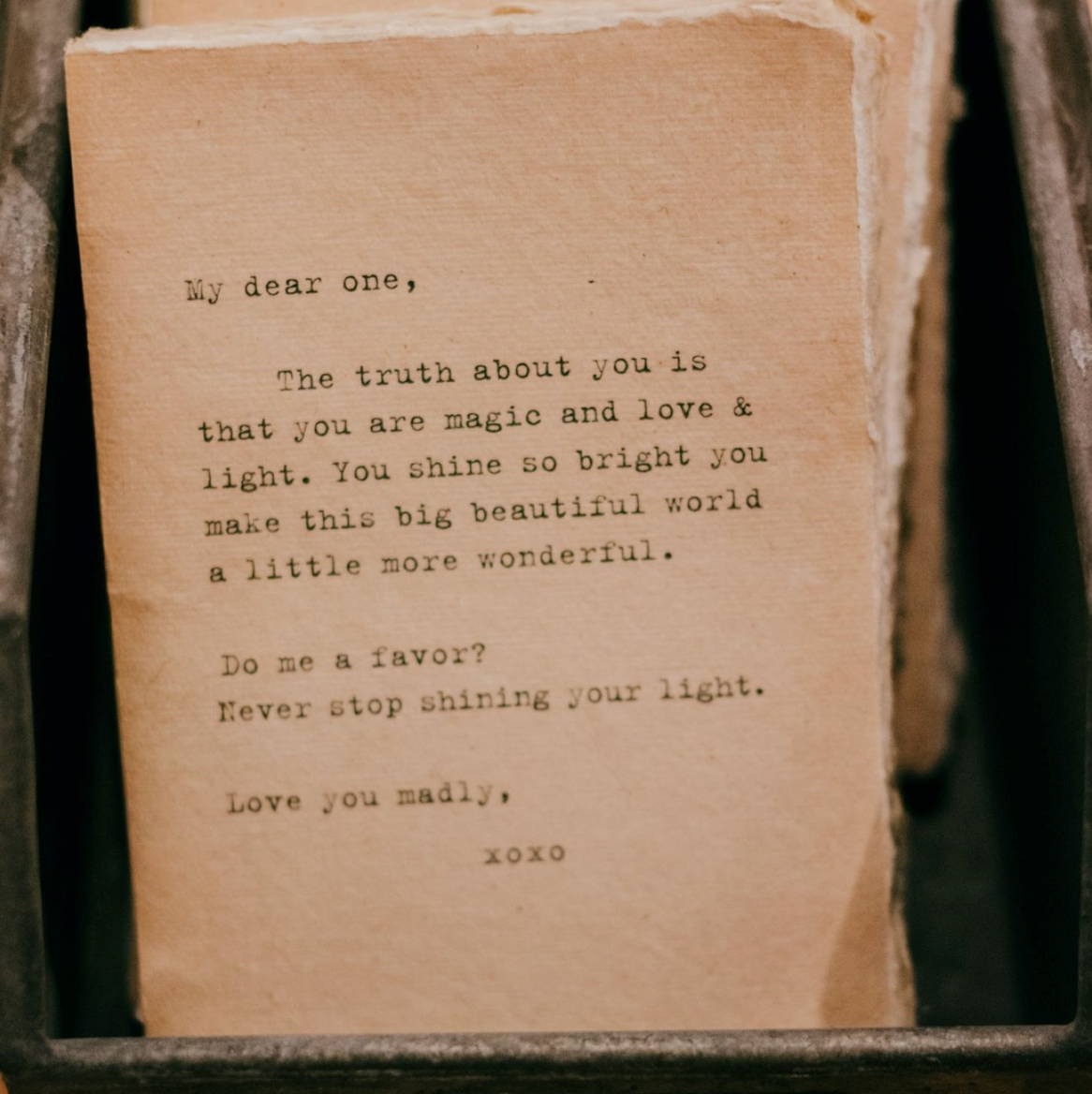 Never Stop Shining Deckled Edge Notebook