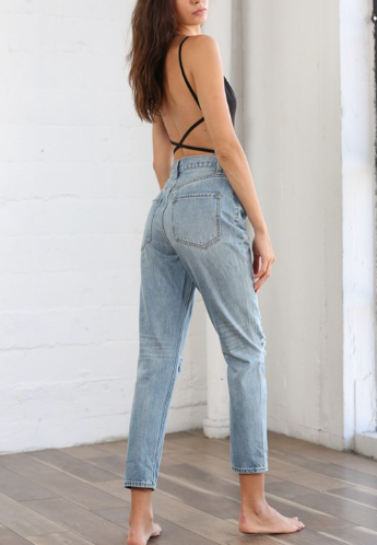 High Waist Boyfriend Jeans