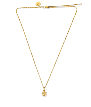 Super Mini Fortune Cookie Pendant - Gold