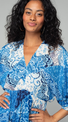 V-neck Dolman Dress