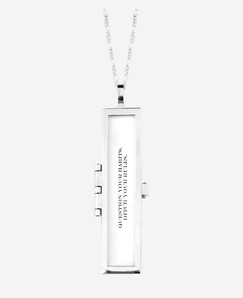 Classic Fortune Locket // Platinum-Dipped