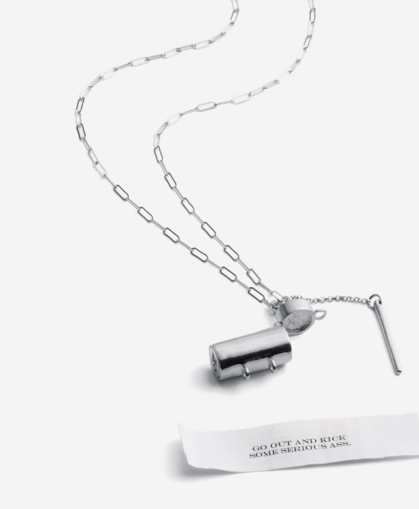 Capsule + Wand Necklace // Sterling
