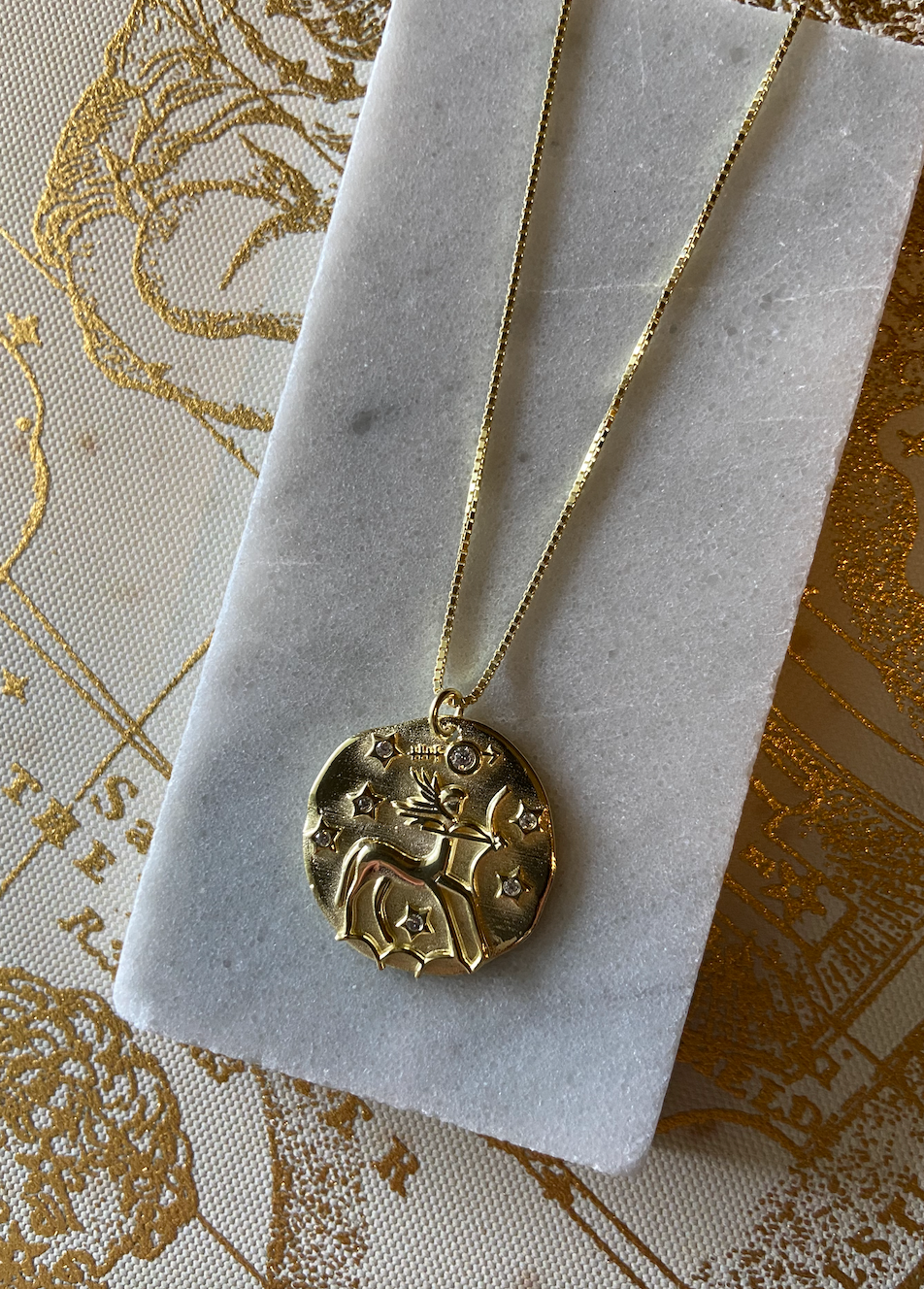 Zodiac Coin Necklace