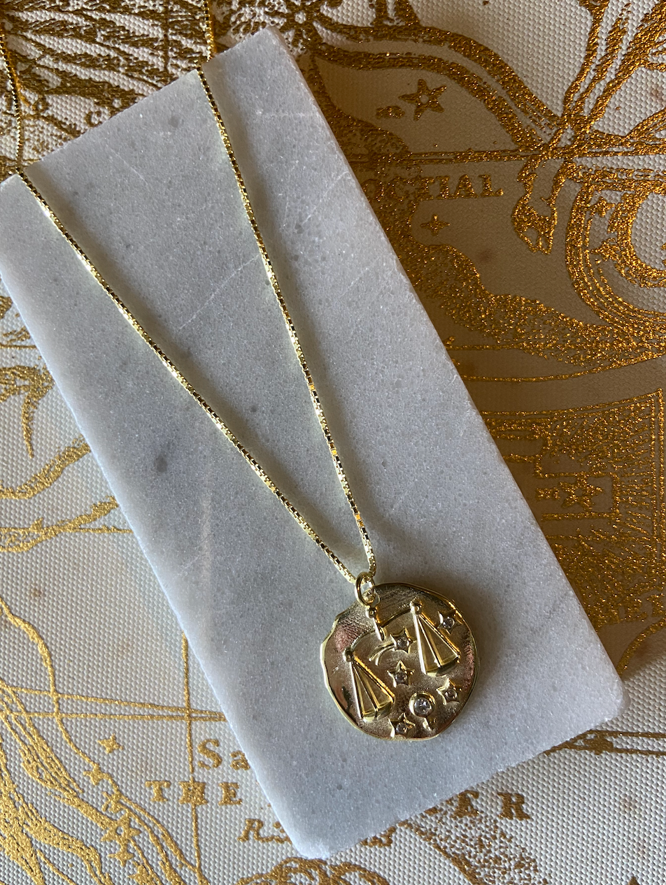 Zodiac Coin Necklace
