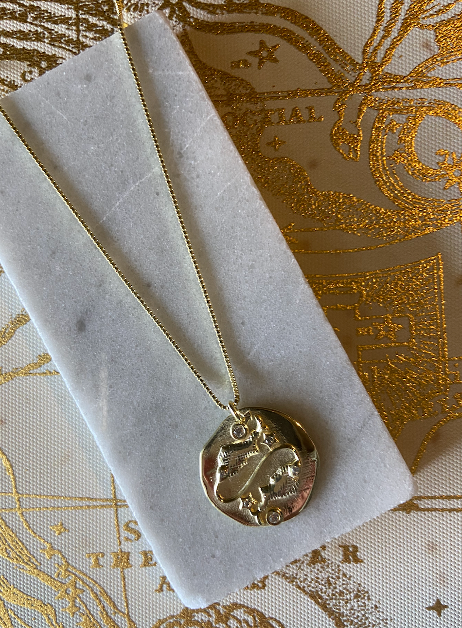 Zodiac Coin Necklace