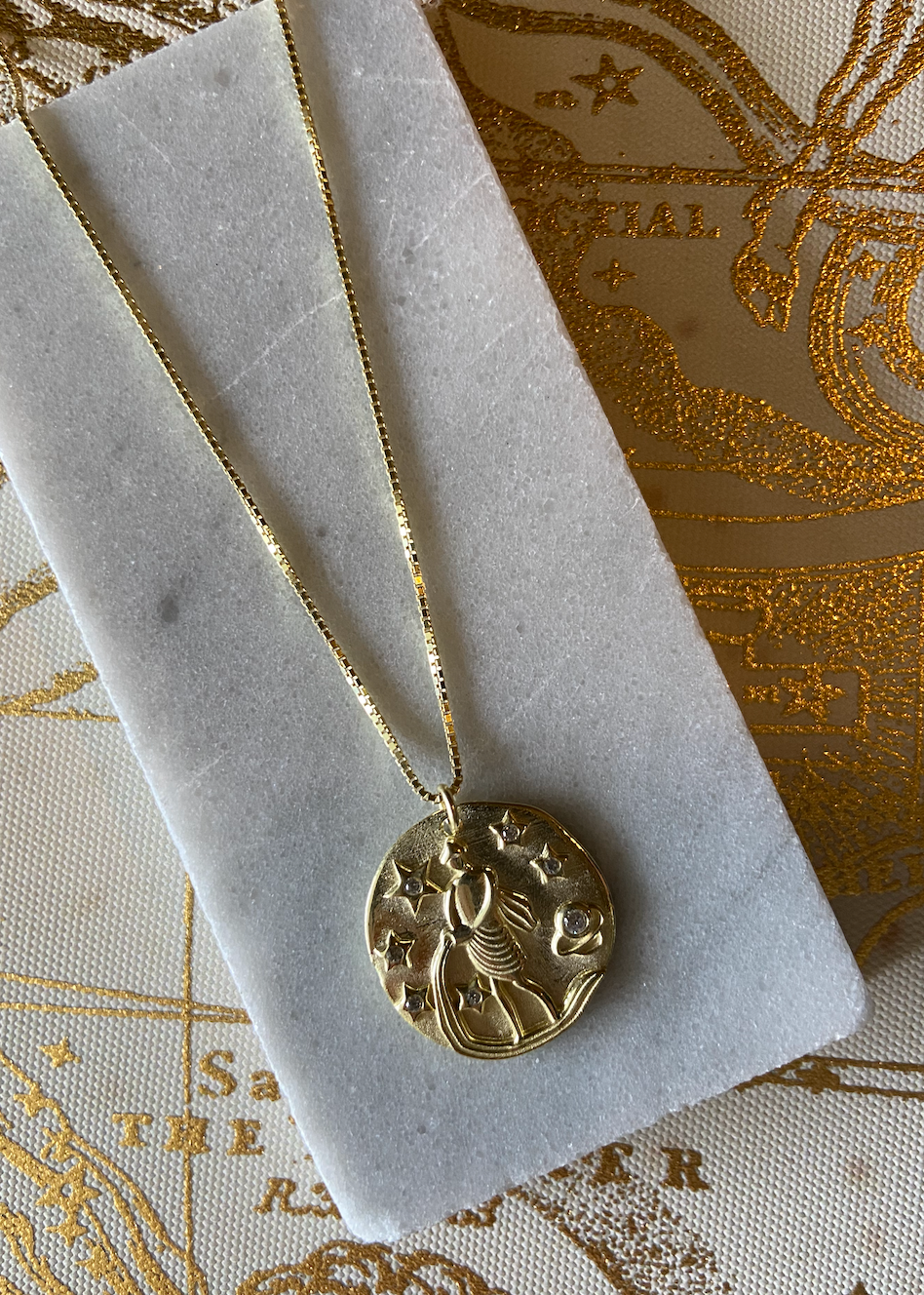 Zodiac Coin Necklace