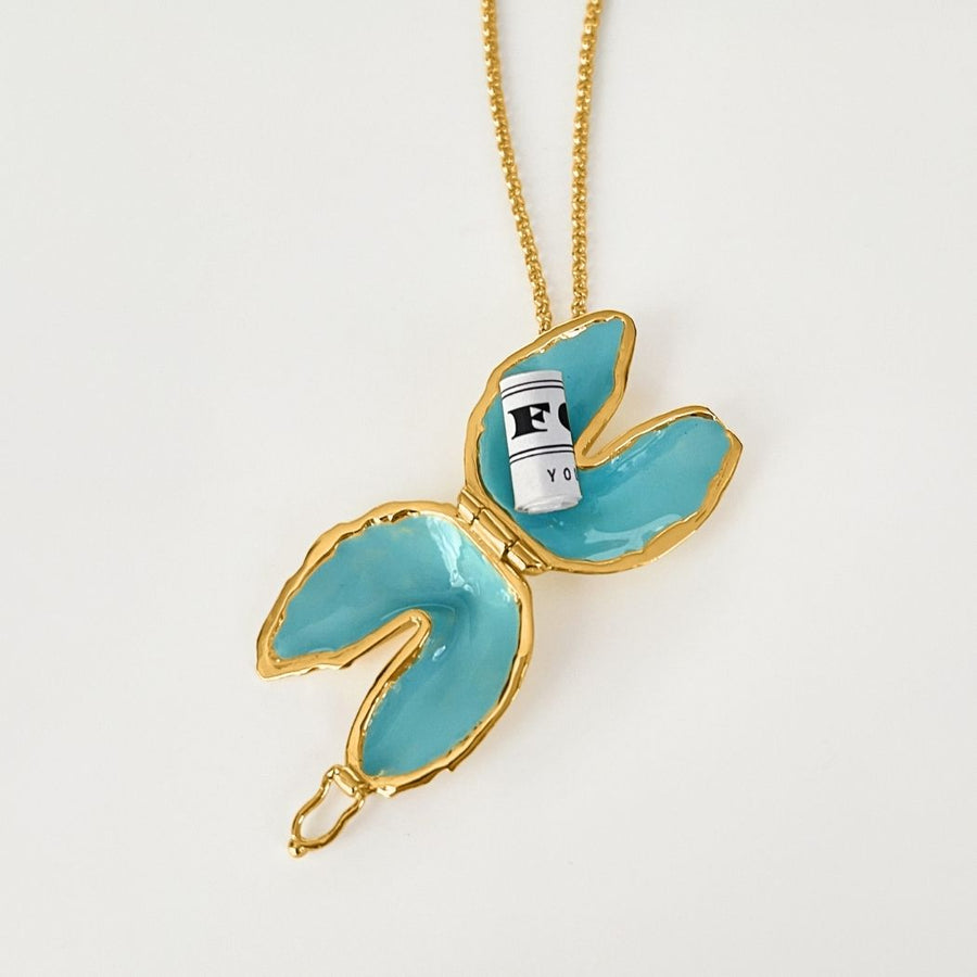 Signature Enamel Fortune Cookie Locket