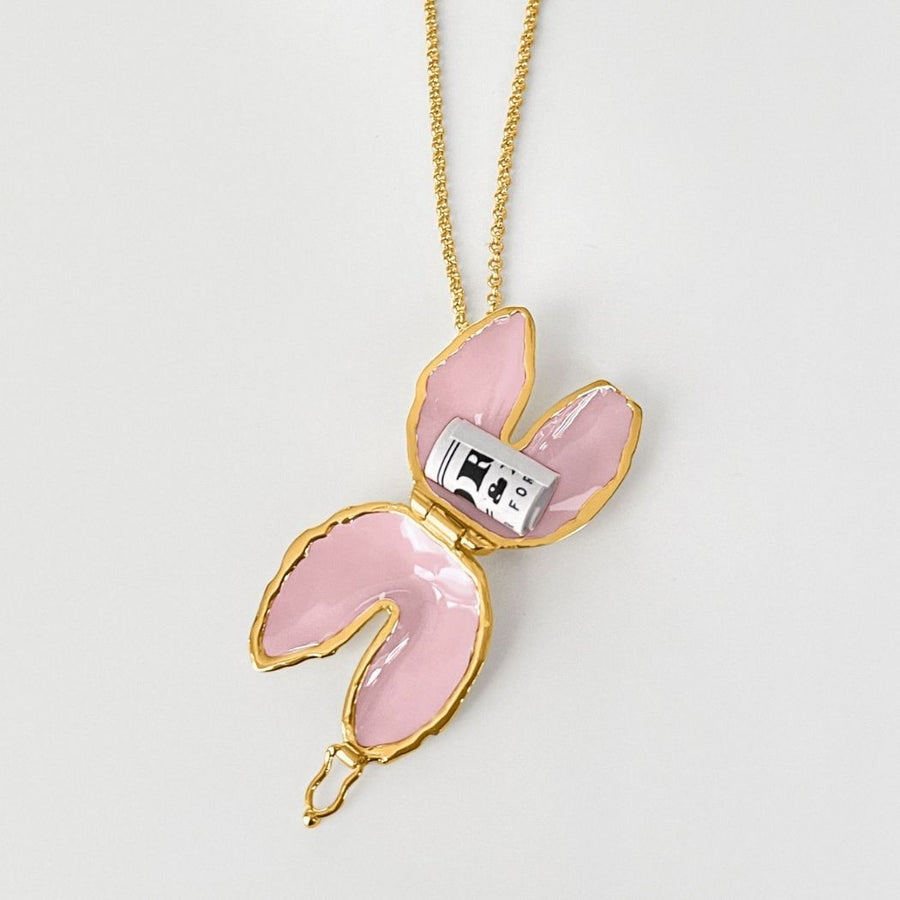 Signature Enamel Fortune Cookie Locket