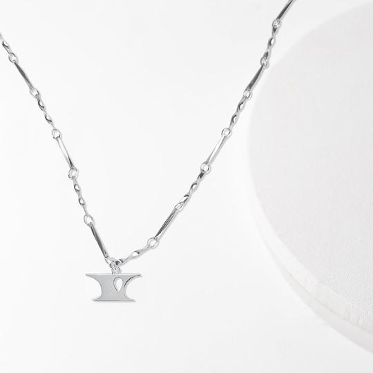 Letter Necklace - Silver