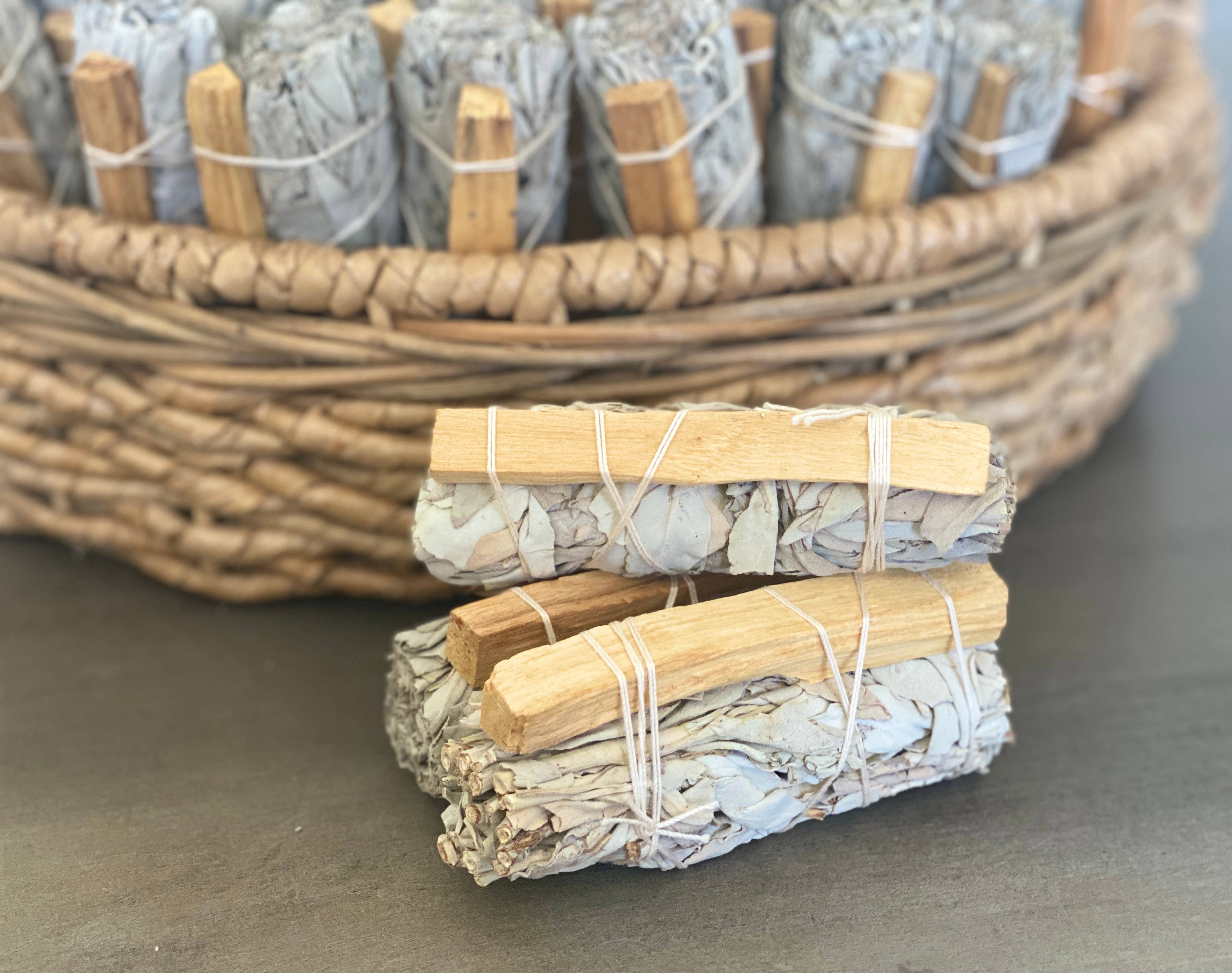 White Sage Smudge Stick with Palo Santo