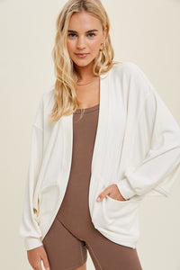 Swoop Cardigan - White