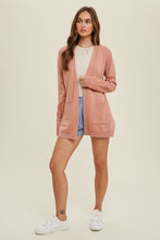 Load image into Gallery viewer, Heathered Mauve Cardigan