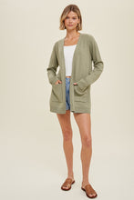 Load image into Gallery viewer, Soft Olive Mauve Cardigan