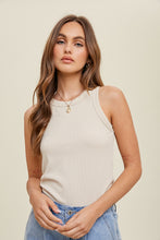 Load image into Gallery viewer, Ribbed Tank - Oat Milk