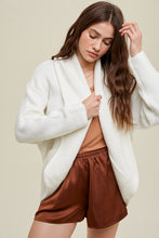 Load image into Gallery viewer, Collard Cardigan - Ivory