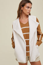 Load image into Gallery viewer, Ivory Sherpa Vest