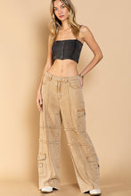 Load image into Gallery viewer, Frayed Detail Denim Pants - Cortado Coffee