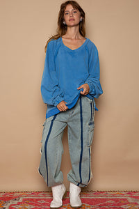 Cobalt Blue X-Back Sweatshirt