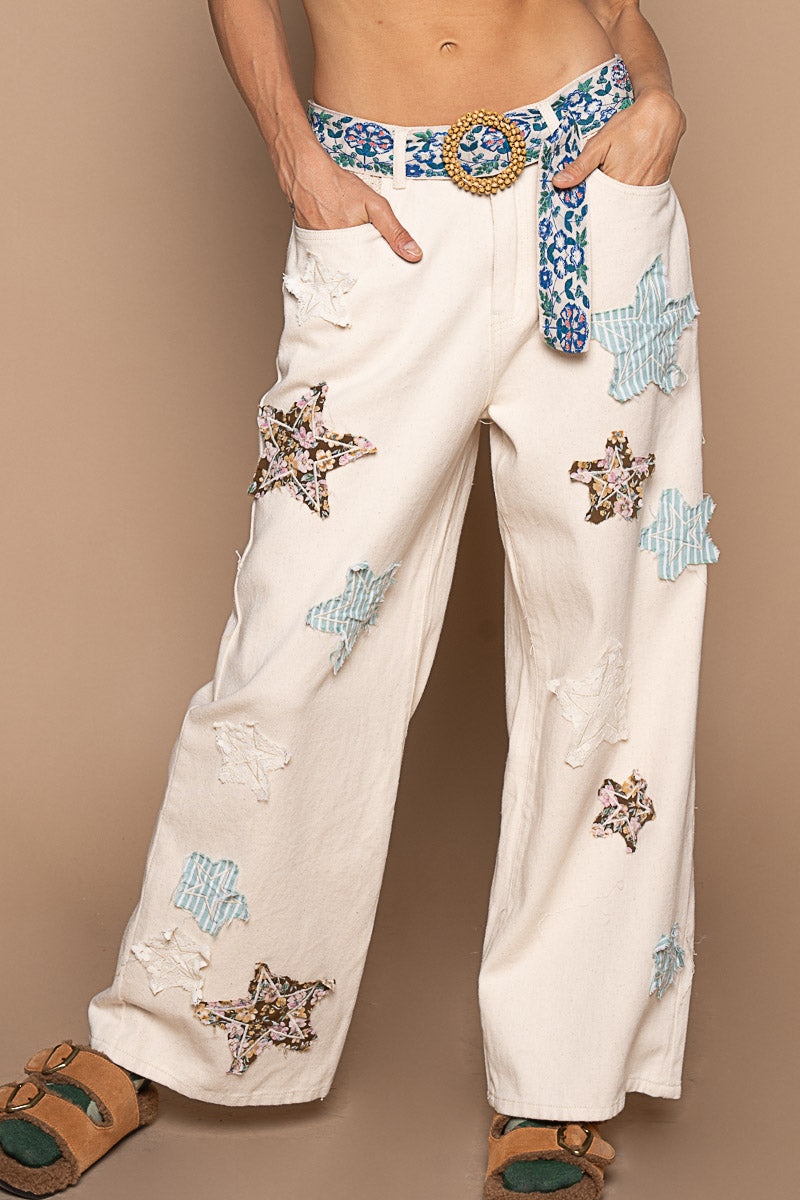 Star Patchwork Pants