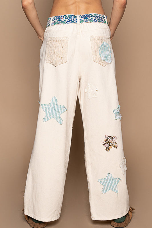 Star Patchwork Pants