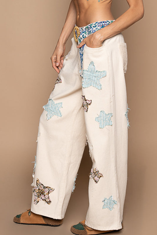 Star Patchwork Pants