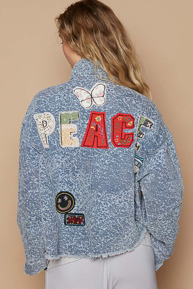 Vintage Patched Jacket - Denim