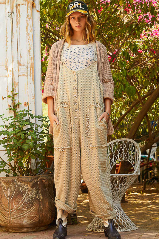 Long Sleeve Cardigan - Powder Cocoa