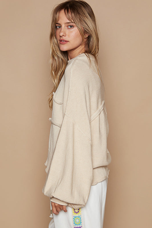Grunge Sweater - Pale Oak