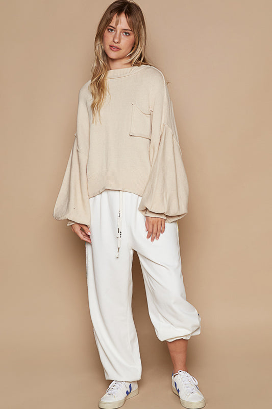 Grunge Sweater - Pale Oak
