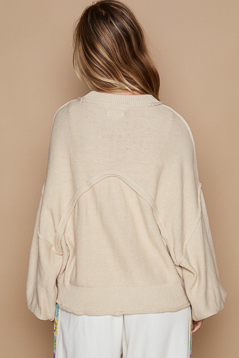Grunge Sweater - Pale Oak