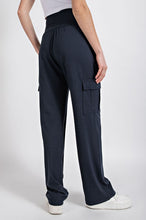 Load image into Gallery viewer, Butter Straight Leg Cargo Pants - Nocturnal Navy