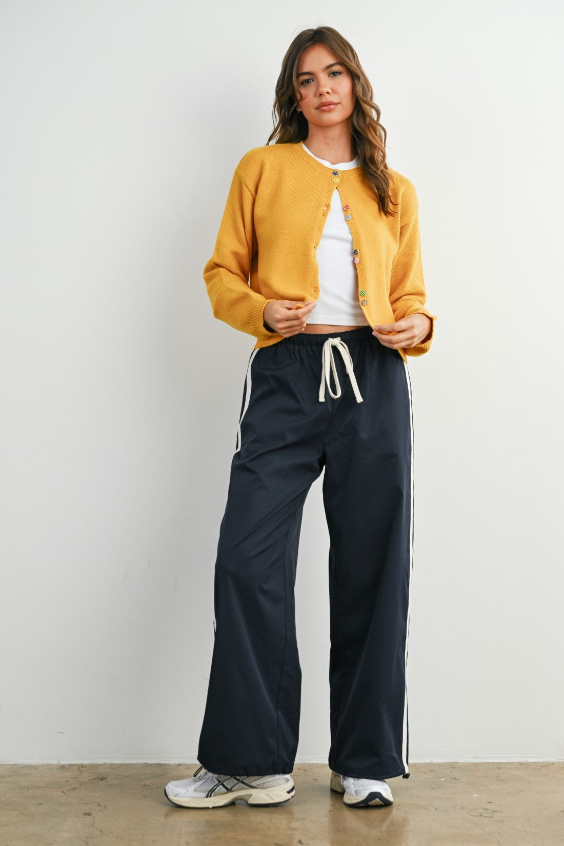 Cropped Cardigan - Mustard