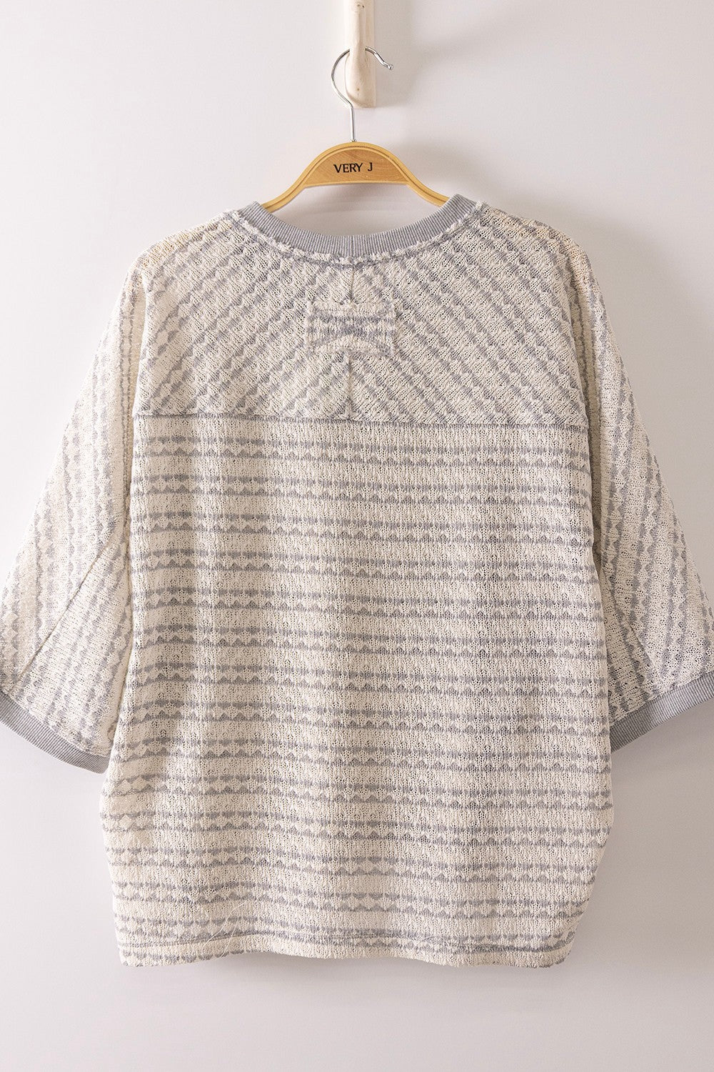 Textured Stripe Knit Top