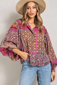 Boho Hippie Blouse