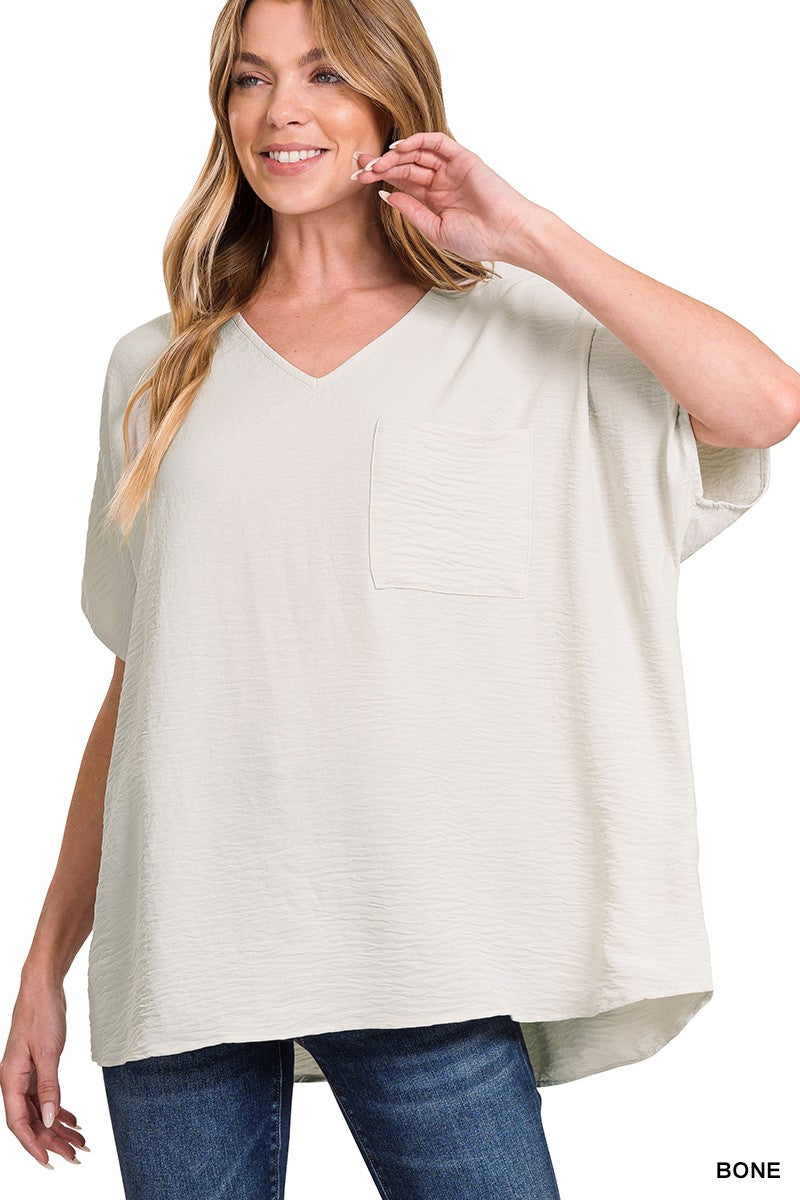 Woven Top - Bone