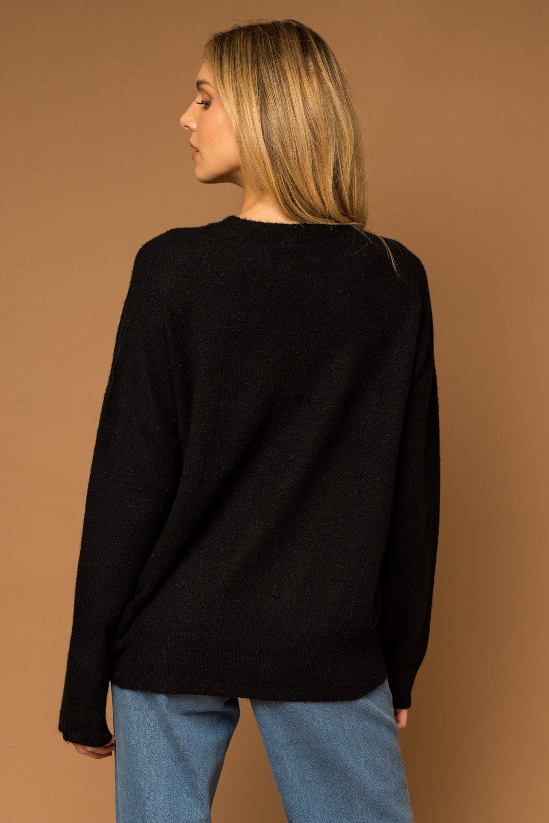 Cheers Pullover Sweater - Black