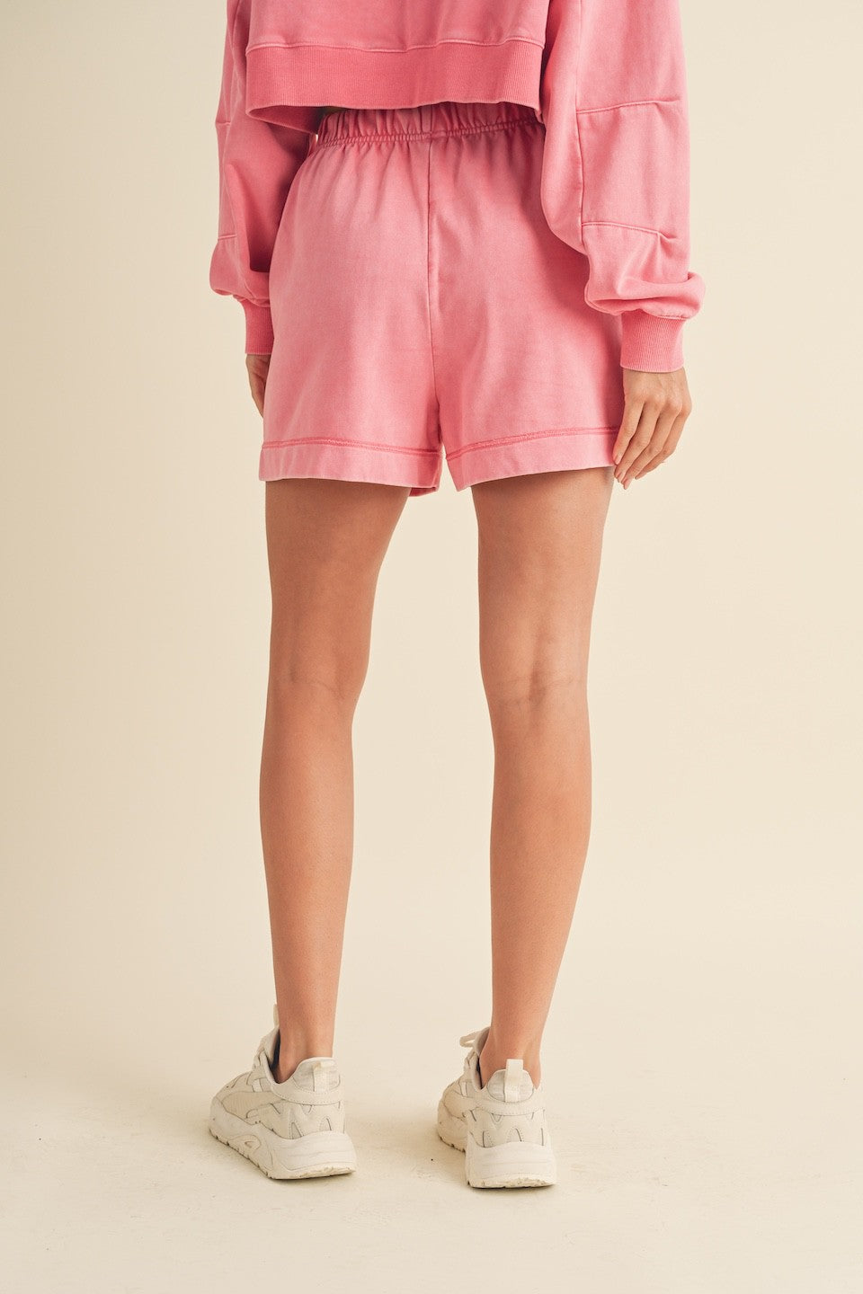 Cozy Comfort French Terry Shorts - Pink