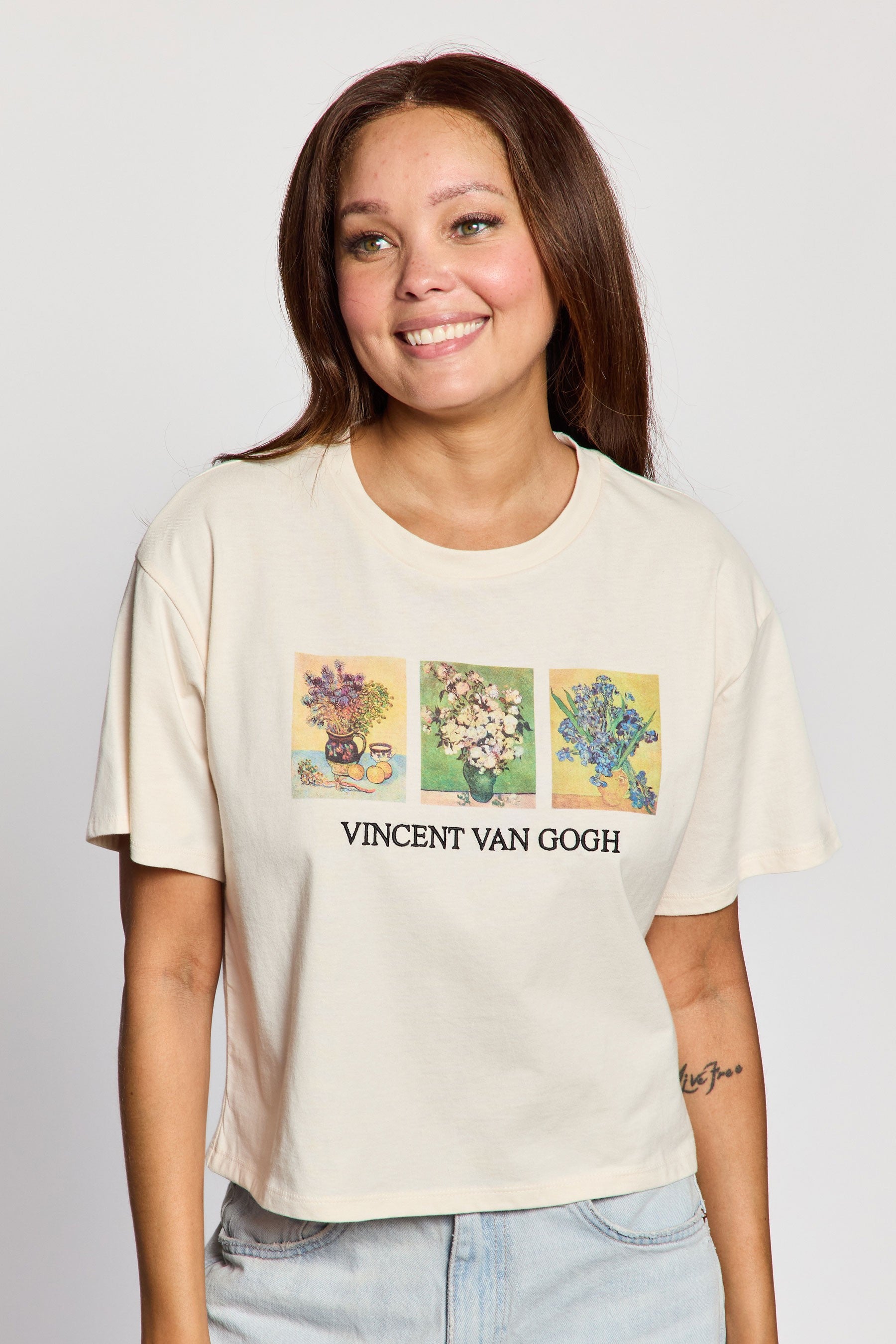 Van Gogh Trio Cropped Tee