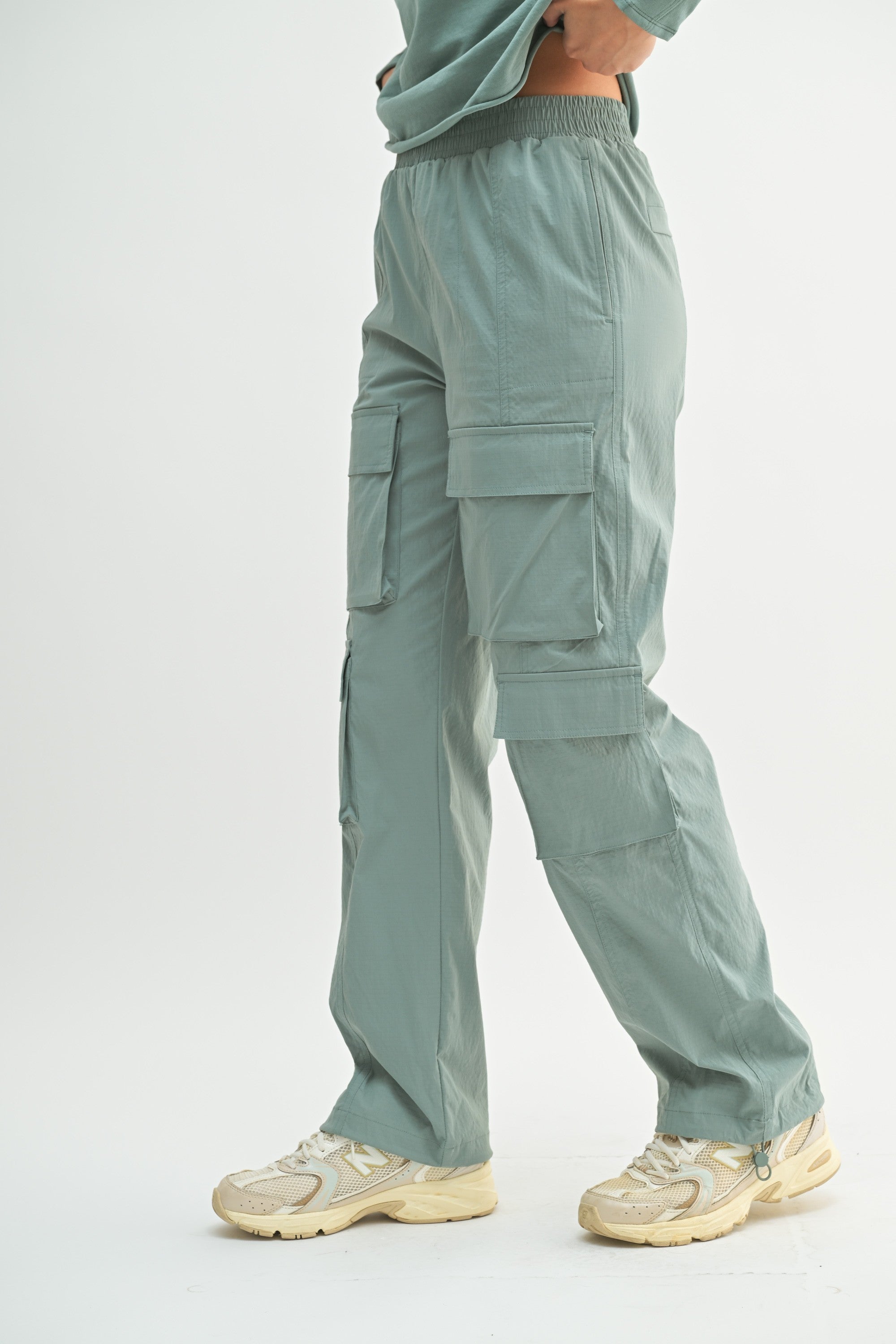 Utility Cargo Pants - Grey Blue